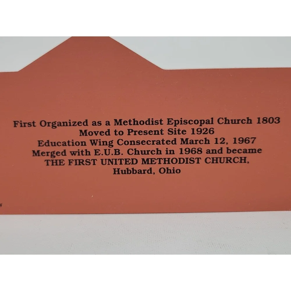 Cat's‎ Meow First Methodist Episcopal Church House Collectible 1997 Hand-Painted